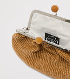 Weekend Max Mara woven Pasticcino clutch bag 21cm (British brand)