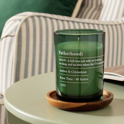 Argos Argos Home Fatherhood Decal Jar Candle Copper Sandalwood 8cm- Buy online at McGrocer