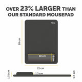 Fellowes Breyta XL mousepad wrist rest black - British product