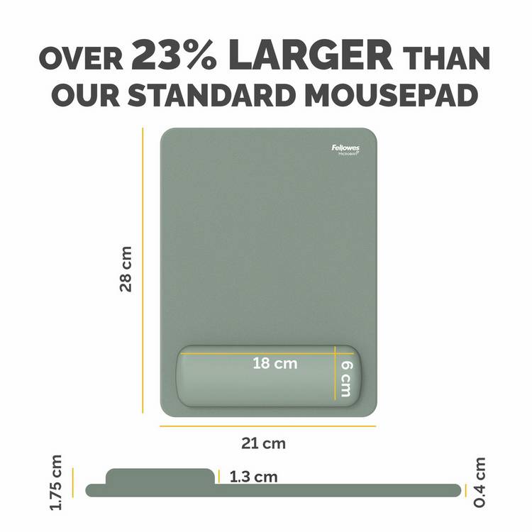 Fellowes Breyta XL mousepad wrist rest Sage (British brand)