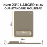 Fellowes Breyta XL mousepad wrist rest Sand size L28xW21cm (British brand)