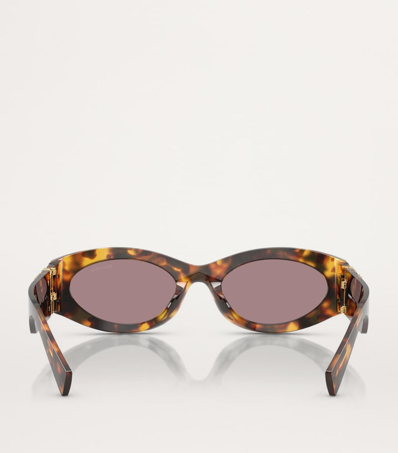 Miu Miu acetate oval sunglasses - British product