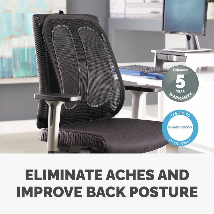 Fellowes mesh back support for office chairs, UK version