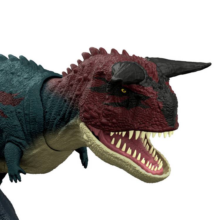 Jurassic World Charge N Chomp Carnotaurus running dinosaur toy, UK version