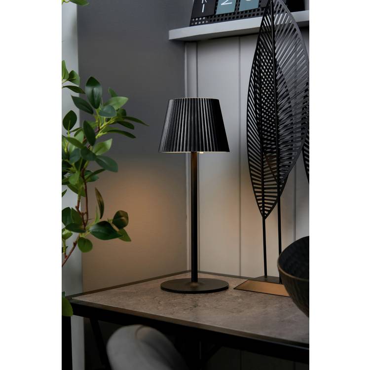 BHS rechargeable LED table lamp black H32.5cm, UK version