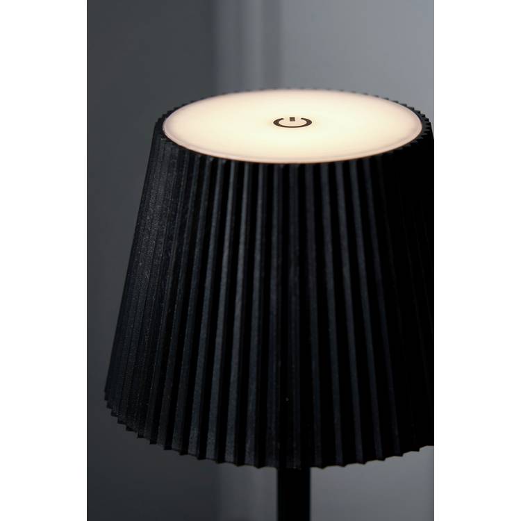 BHS rechargeable LED table lamp black H32.5cm, UK version