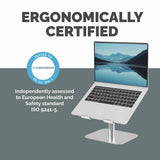 Fellowes Alumia laptop stand silver for 15 inch laptops (British brand)