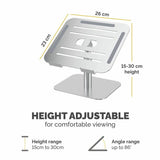 Fellowes Alumia laptop stand silver for 15 inch laptops (British brand)