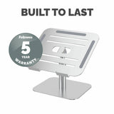 Fellowes Alumia laptop stand silver for 15 inch laptops (British brand)