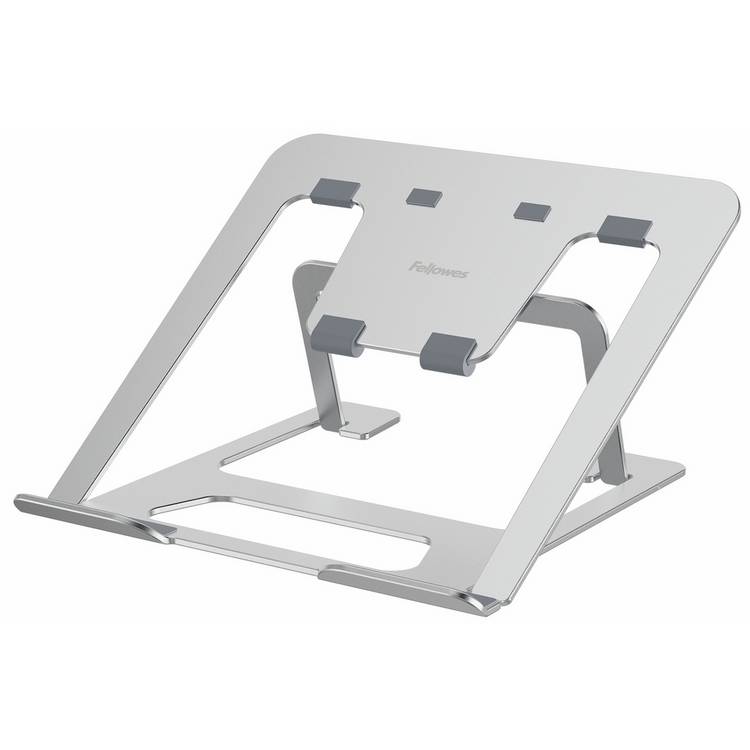 Fellowes portable laptop stand silver for 15-inch laptops, UK version
