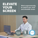 Fellowes portable laptop stand silver for 15-inch laptops, UK version