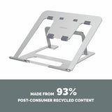 Fellowes portable laptop stand silver for 15-inch laptops, UK version