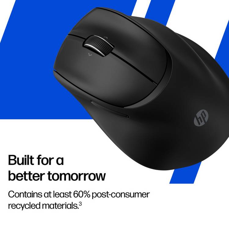 HP 720M Tilt Ergonomic Wireless Mouse Black, UK version