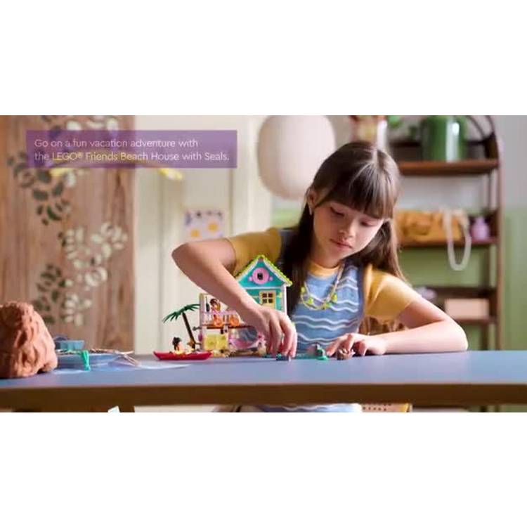 LEGO Friends Beach House building toy 42699 with seals, UK version