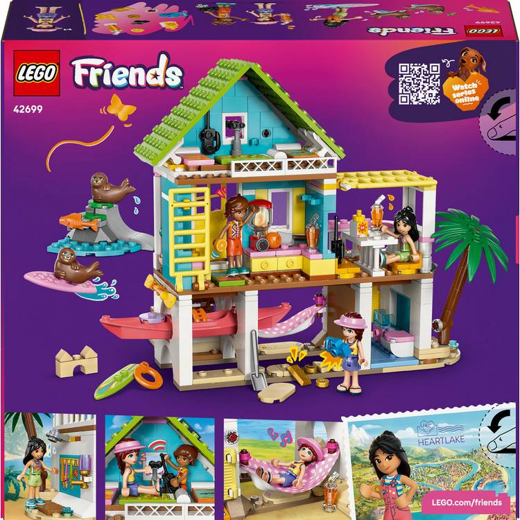 LEGO Friends Beach House building toy 42699 with seals, UK version