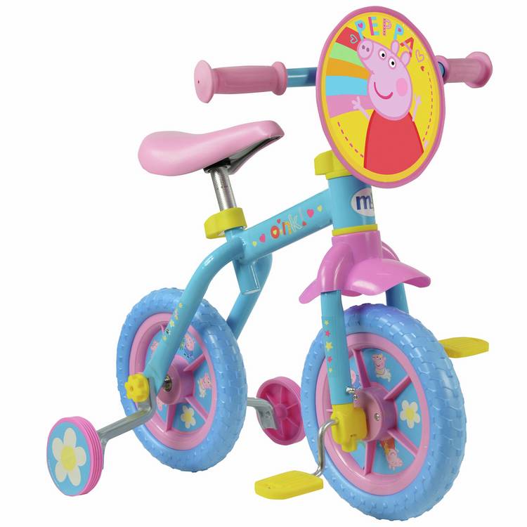 Peppa Pig 2-in-1 training bike 10 inch - British product