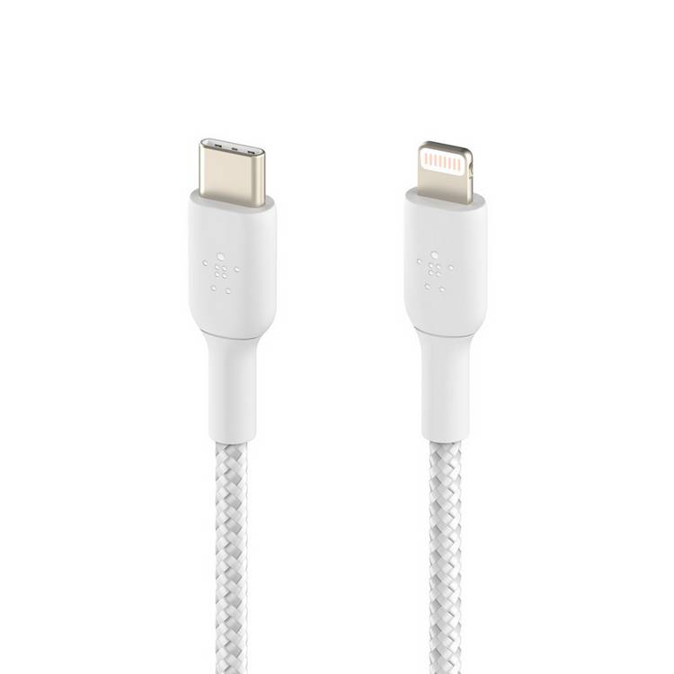 Belkin braided USB-C to Lightning cable 1m, UK version