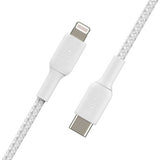 Belkin braided USB-C to Lightning cable 1m, UK version