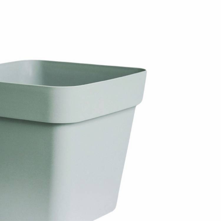Ivyline Cleo square planter sage 40cm, imported from the UK