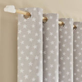 Argos Home grey star blackout curtains 168x137cm - British product