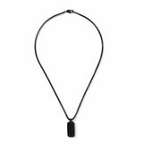 Uncommon Souls black tone dog tag necklace 50cm chain, UK version