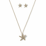 Argos Flitzy Gold Tone Starfish Pendant Necklace and Stud Earrings- Buy online at McGrocer