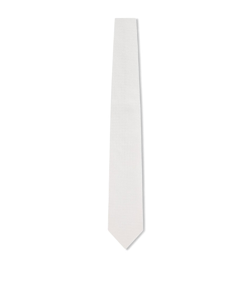 TOM FORD silk micro jacquard tie, UK version