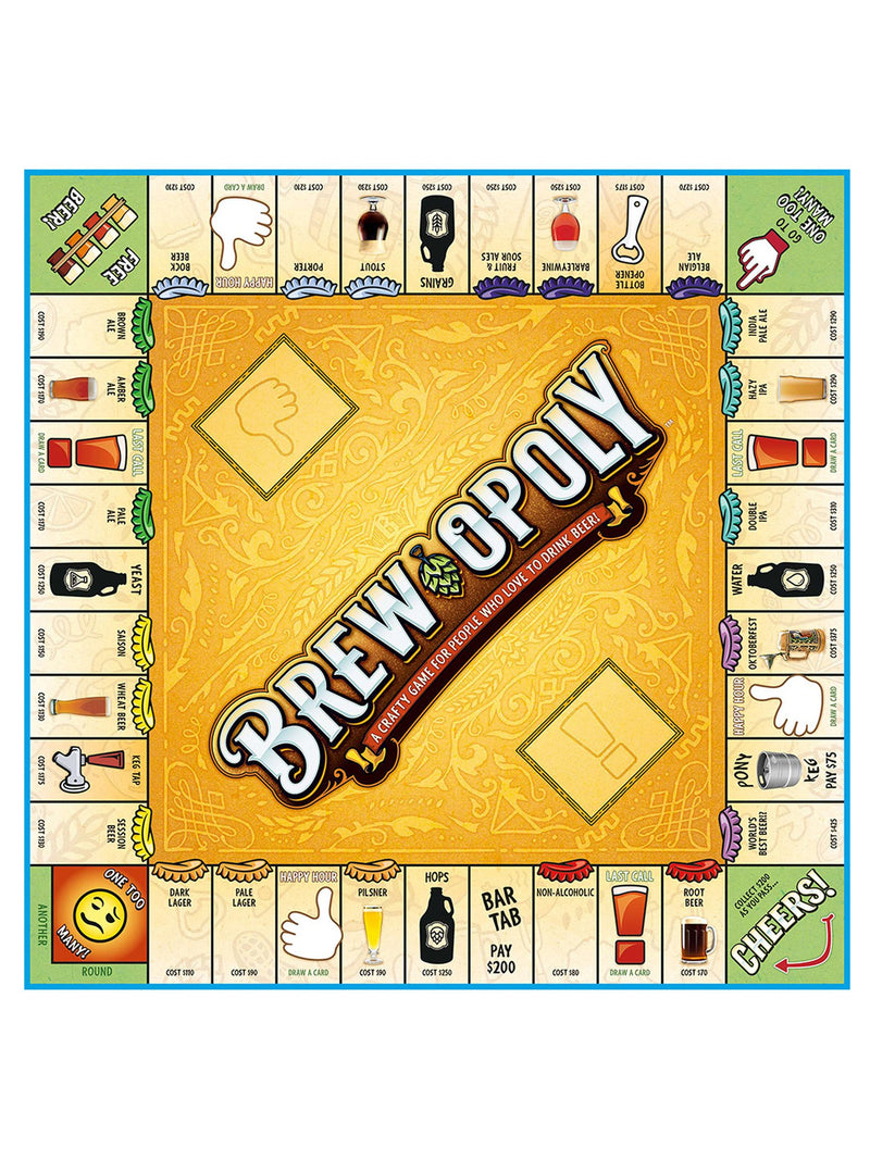 Cheatwell Games Brew-Opoly board game (British brand)