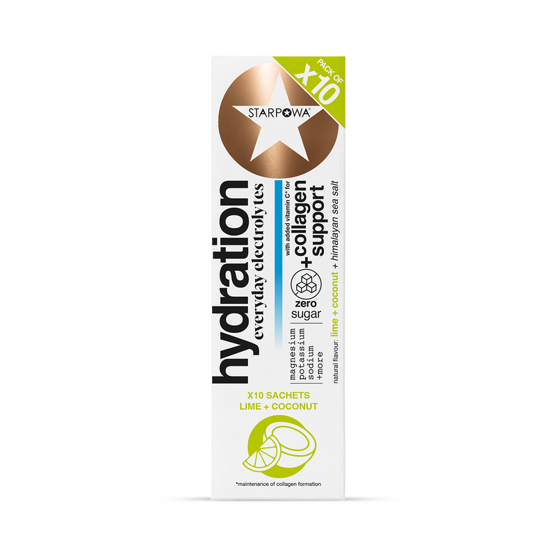 Starpowa hydration sachets Lime Coconut flavour 10 sachets (British brand)