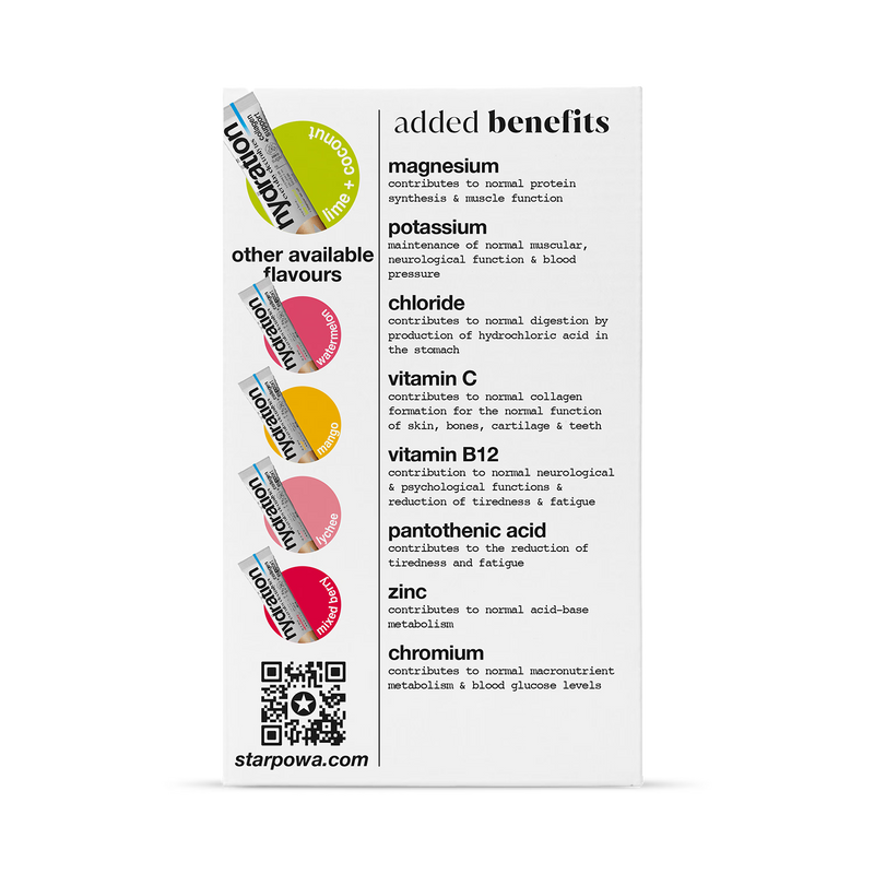 Starpowa hydration sachets Lime Coconut flavour 10 sachets (British brand)