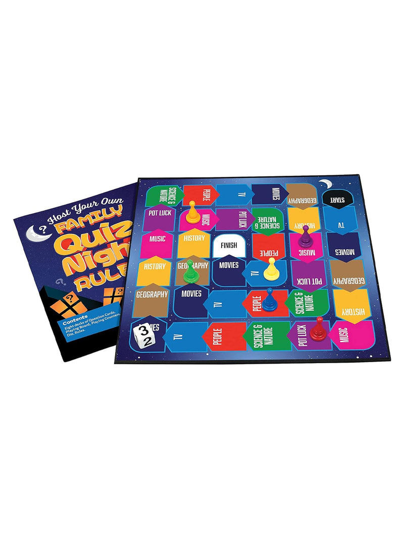 Cheatwell Games family quiz night board game, imported from the UK