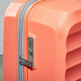 Rock Sunwave 3 piece hardside luggage set in peach (British brand)