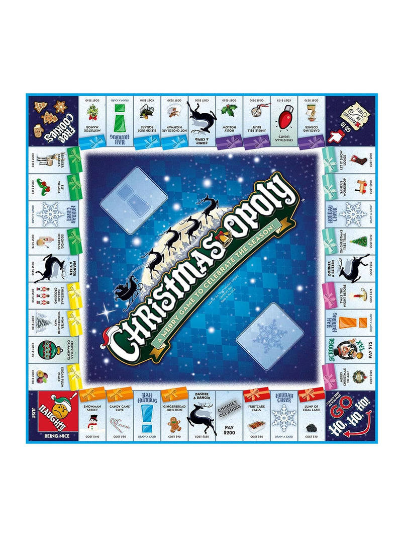 Cheatwell Games Christmas-Opoly board game - British product