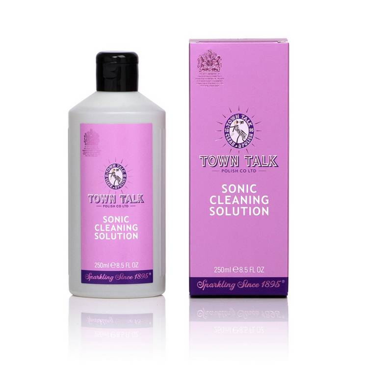 Town Talk sonic jewellery cleaning solution for ultrasonic cleaners - British product