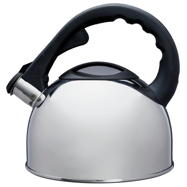 Argos Home stainless steel stove top kettle 1.6L, UK version
