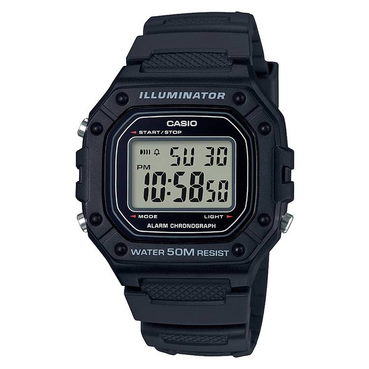 Casio Digital Illuminator watch 45mm resin strap - British product