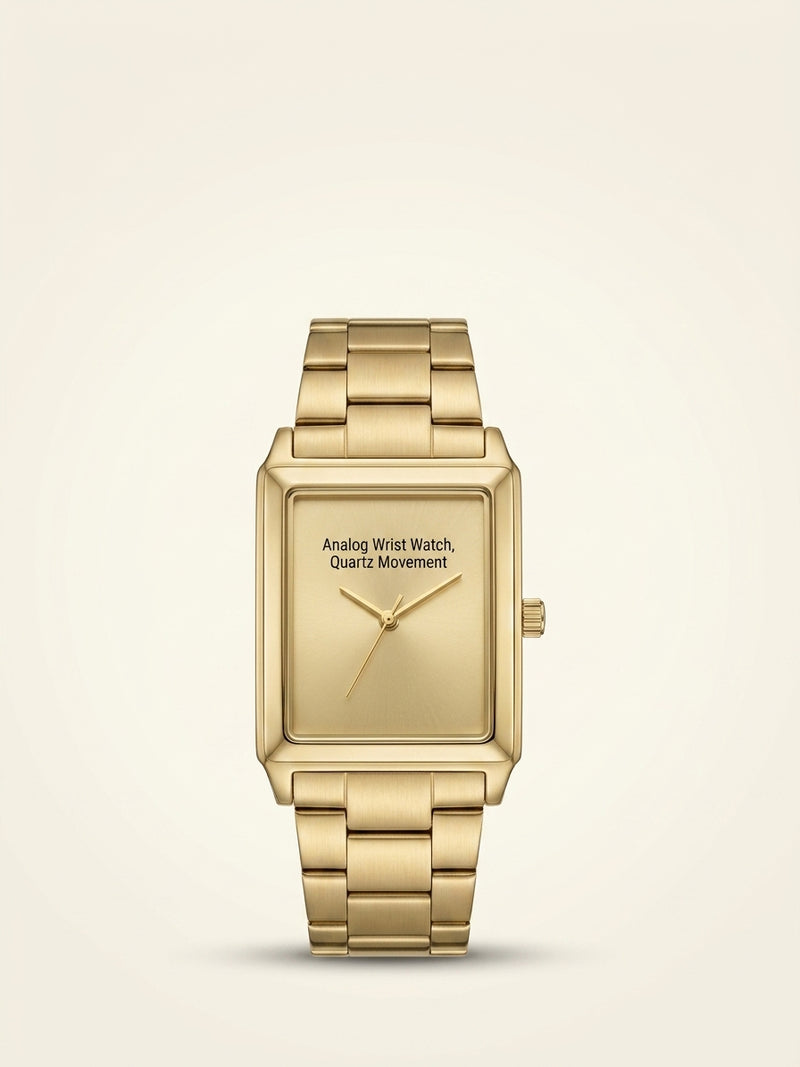 Vivienne Westwood gold rectangular watch with green dial, UK version
