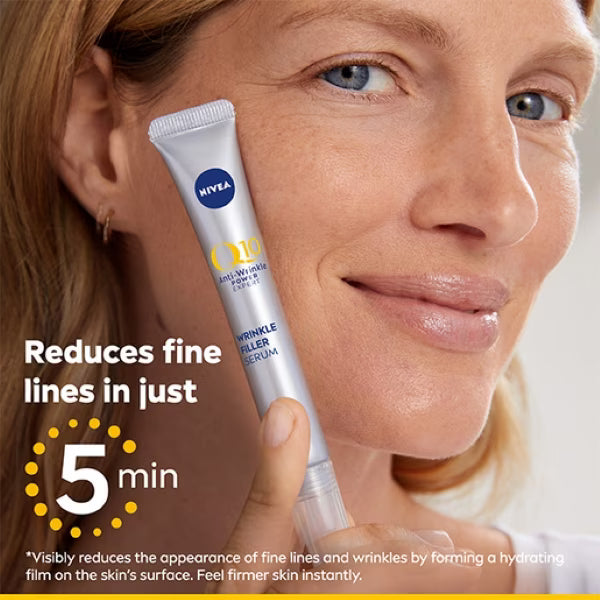 Nivea Q10 anti wrinkle filler serum 15ml, imported from the UK