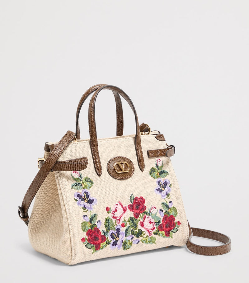 Valentino Garavani small floral jacquard Antibes tote bag, UK version