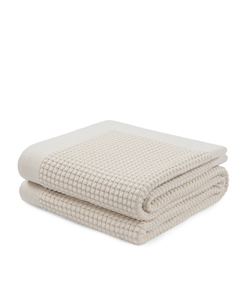 Hamam cotton knitted throw Dione 130x180cm - British product