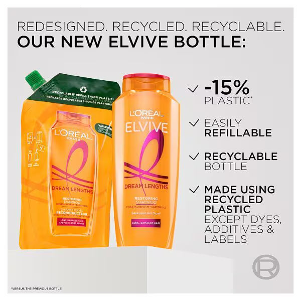 L'Oréal Paris Elvive Dream Lengths Shampoo 400ml, UK version