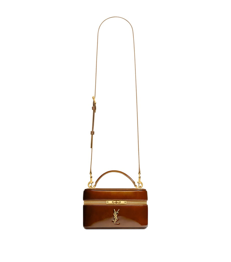 Saint Laurent Gaby patent leather top-handle bag - British product