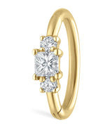 Harrods Maria Tash Diamond Princess Single Hoop Earring (8mm)- Buy online at McGrocer