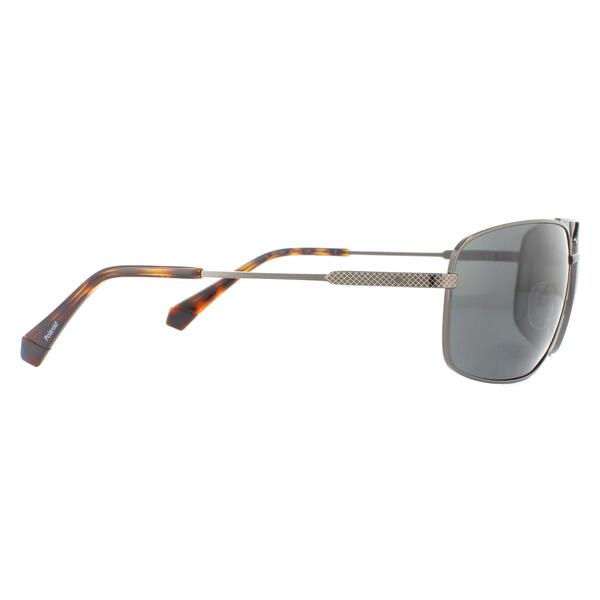 Polaroid grey polarized sunglasses stainless steel - British product