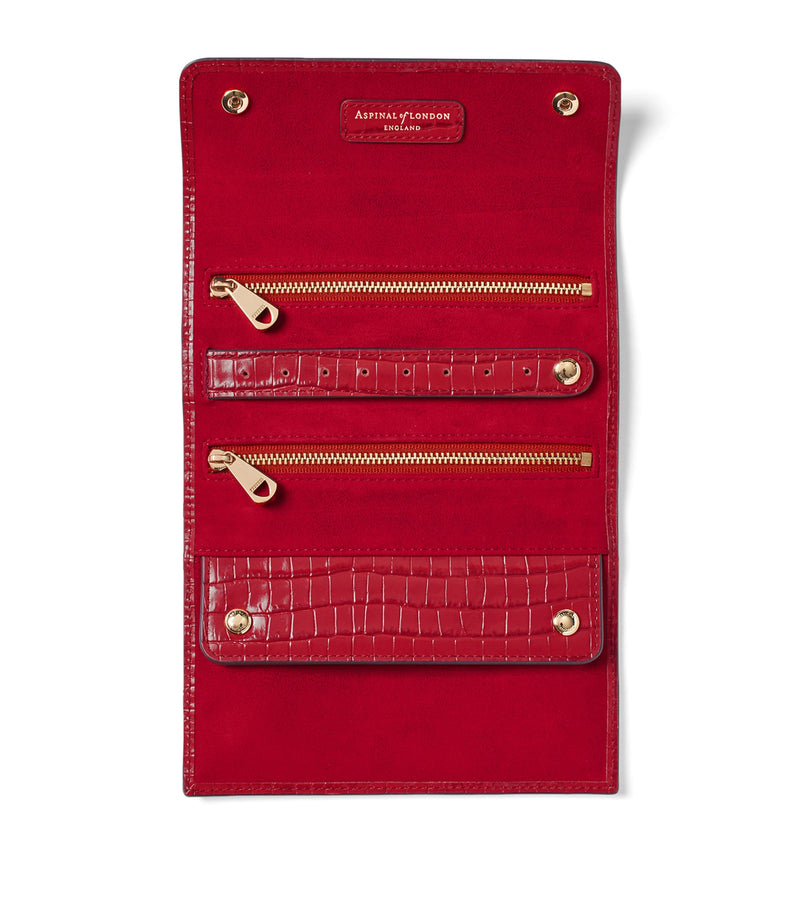 Aspinal of London leather jewellery roll, UK version