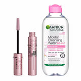 Superdrug Maybelline Mascara and Garnier Micellar Water Duo Set Black 400ml- Buy online at McGrocer