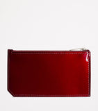 Saint Laurent patent leather zipped card holder compact (British brand)