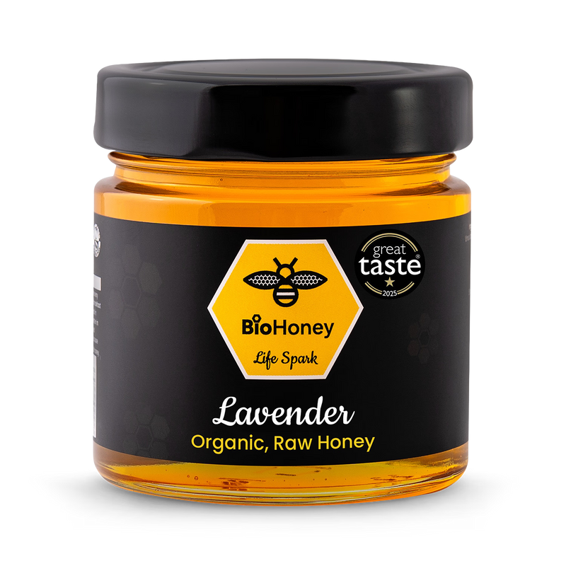BioHoney organic raw honey lavender 300g - British product