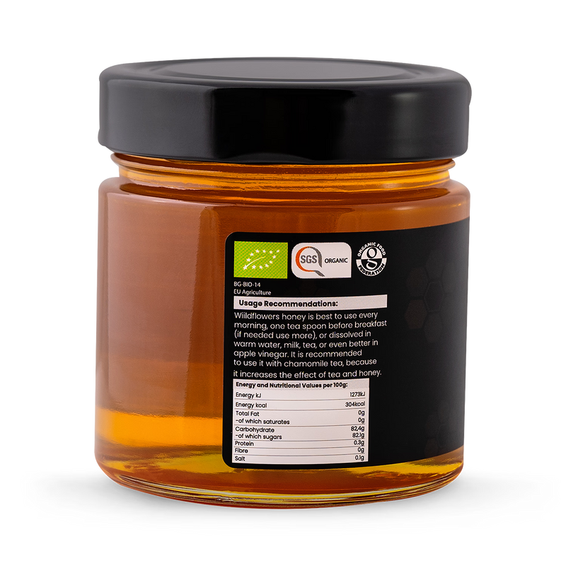 BioHoney organic raw honey lavender 300g - British product
