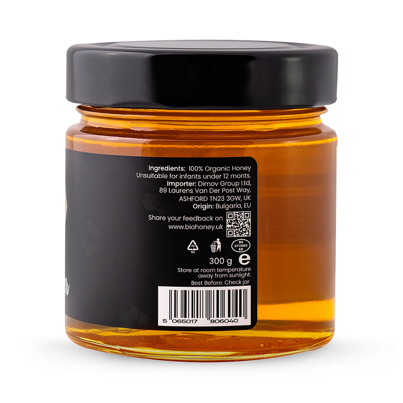 BioHoney organic raw honey lavender 300g - British product